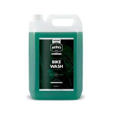 Recipiente de líquido verde para lavagem de bicicletas com rótulo Oxford Mint