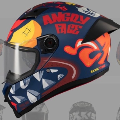 AXXIS FENIX ANGRY FACE Vermelho