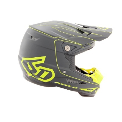 CAPACETE 6D ATR-2 Recon Amarelo Cinza