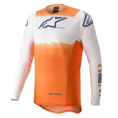 Camisola Alpinestars Supertech Foster Branco/Laranja