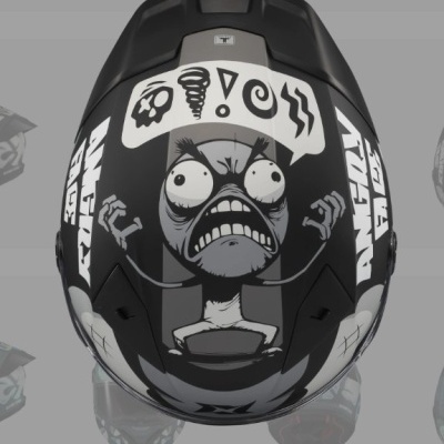 AXXIS FENIX ANGRY FACE Cinza