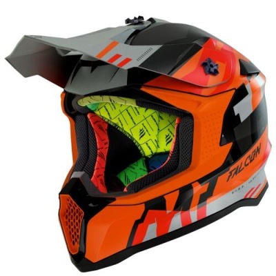 Capacete MT Falcon Arya laranja