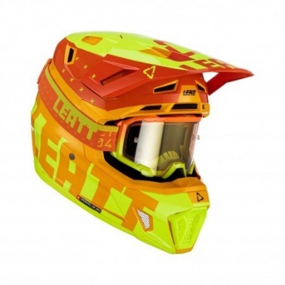 Capacete Leatt 7.5 2023 Citrus Com Oculos