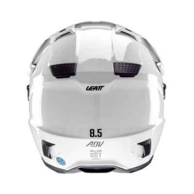 Capacete Leatt Adventure 8.5 Branco com oculos
