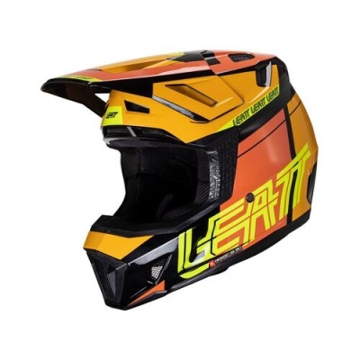 Capacete Leatt 7.5 V24 Com Oculos Amarelo