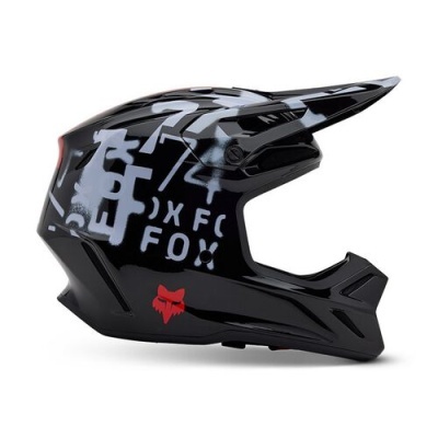 Capacete Fox V3 Seventy4 Preto