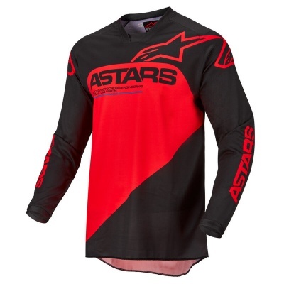 Camisola Alpinestars Racer Supermatic Preto/Vermelho
