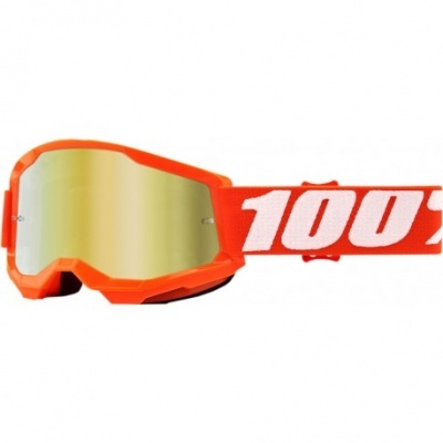 Oculos 100% Strata 2 Lente Espelho Laranja