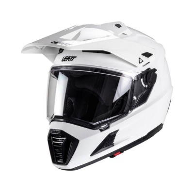 Capacete Leatt Adventure 8.5 Branco com oculos