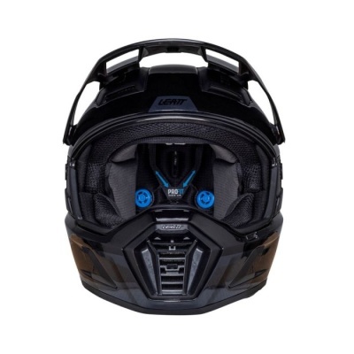 Capacete Leatt Adventure 8.5 Preto com oculos