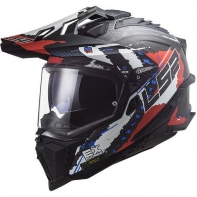 Capacete LS2 MX701 C Explorer Extend Vermelho Mate
