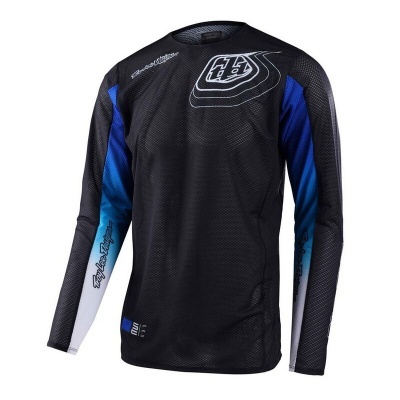 Camisola Troy Lee Designs SE PRO air richter Preto Azul