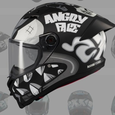 AXXIS FENIX ANGRY FACE Cinza