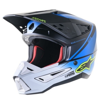 Capacete Alpinestars S-M5 Rayon Azul matte