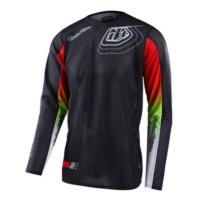 Camisola Troy Lee Designs SE PRO air richter Preto Vermelho