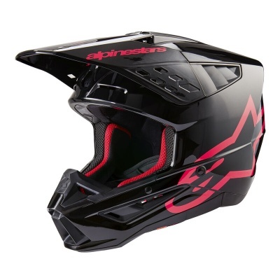 Capacete Alpinestars S-M5 Corp Preto Rosa