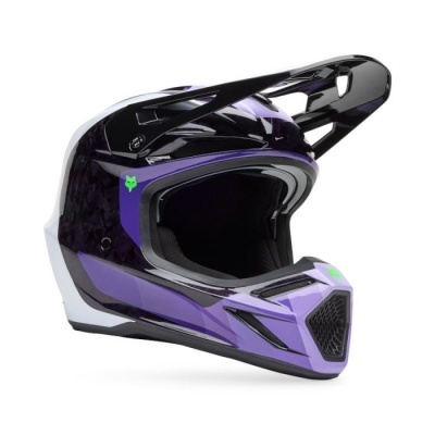 Capacete Fox V3 RS Grid Purpura