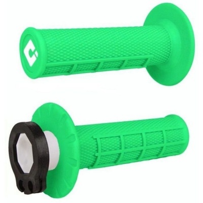 Punhos ODI MX Lock On V2 Half Waffle 2/4 T Verde