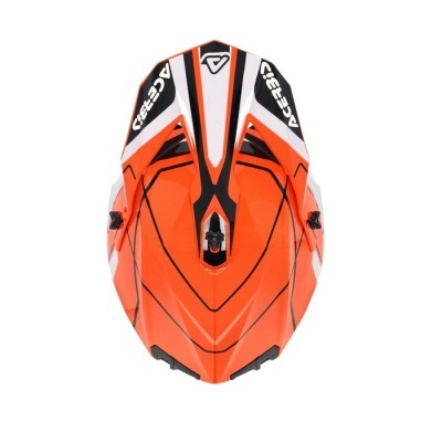 Capacete Acerbis Linear 22-06  Laranja Branco