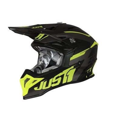 Capacete JUST1 J39 Stars Preto Amarelo