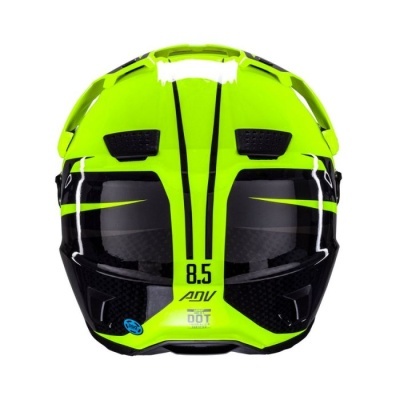Capacete Leatt Adventure 8.5 Amarelo com oculos