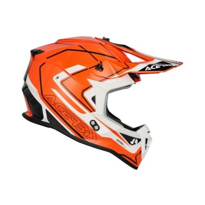 Capacete Acerbis Linear 22-06  Laranja Branco