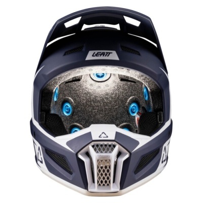 Capacete Leatt 3.5 com oculos azul