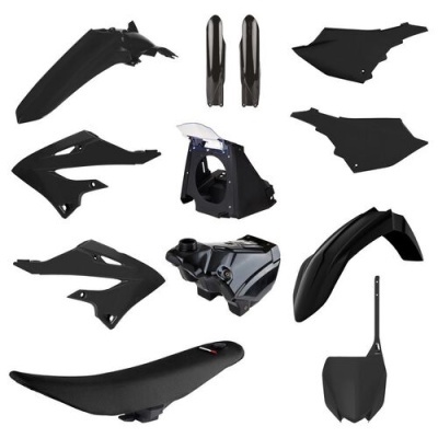 Kit Plasticos Polisport restyle  Yamaha YZ 125/250 02-21 Look 22 Preto