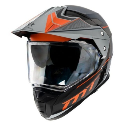 Capacete MT Synchrony Duosport SV Patrol Laranja