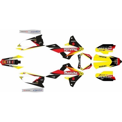 Kit Autocolantes Completo Suzuki RMZ 250 19-.. RMZ 450 18-.. Makita