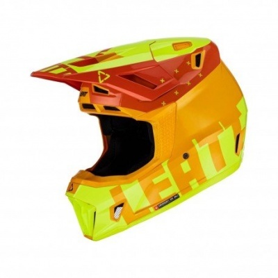 Capacete Leatt 7.5 2023 Citrus Com Oculos