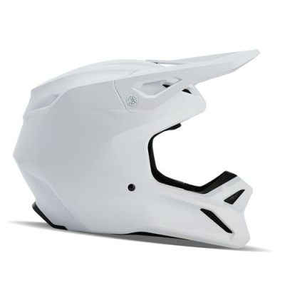 Capacete integral branco para motocross com visor