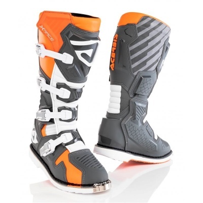Botas Acerbis X-Race Cinza / Laranja