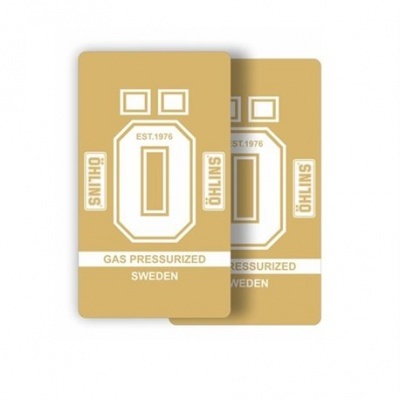 Autocolantes Suspensão Ohlins Branco