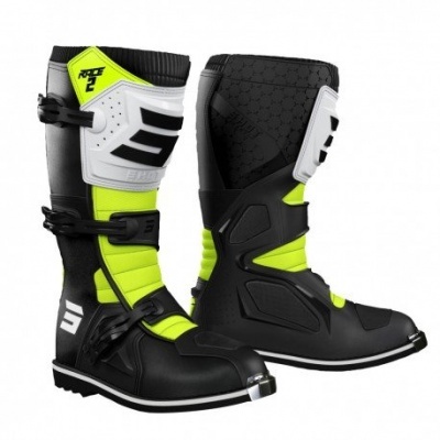 Botas Infantis Shot Race 2 3.0 Preto / Amarelo
