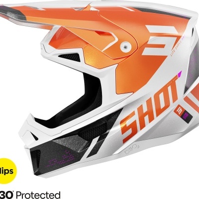 Capacete Shot Lite Ultra  Laranja Pérola