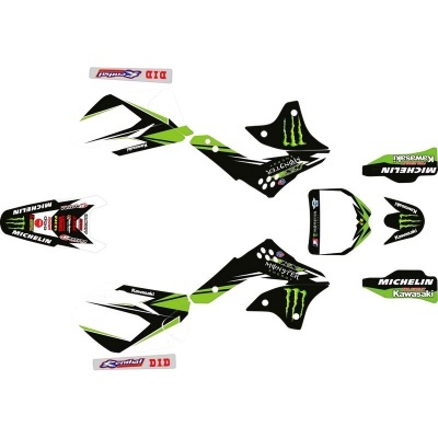 Kit Autocolantes Completo Kawasaki KX 450 F 06-08 Monster