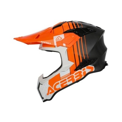 Capacete Acerbis Airstrike-C Carbono Laranja