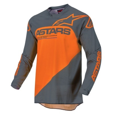 Camisola Alpinestars Racer Supermatic Antgracite/Laranja