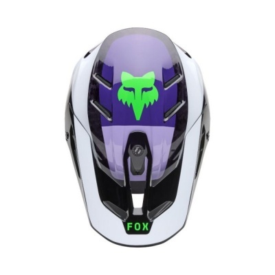 Capacete Fox V3 RS Grid Purpura
