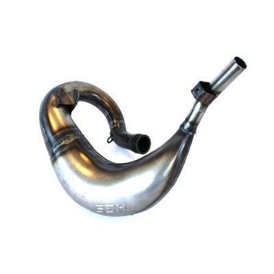 Escape metálico curvo com marcação 'HGS'