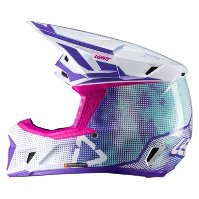 Capacete Leatt 7.5 com oculos purpura