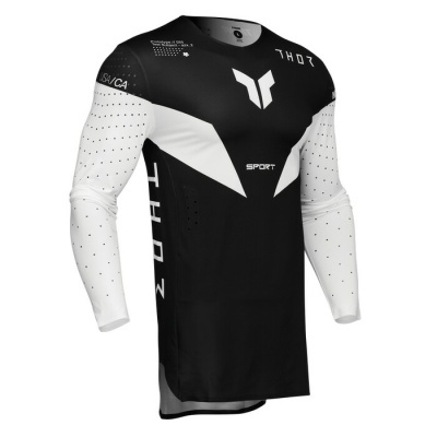 Camisola Thor Sport Strike Preto Branco