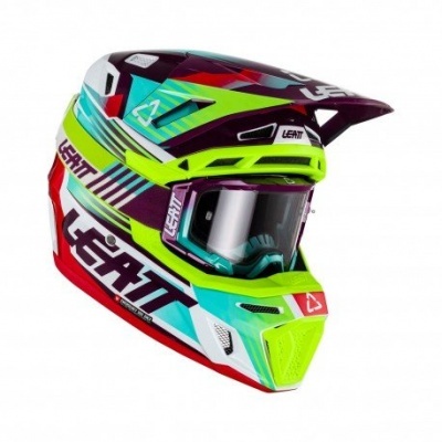 Capacete Leatt 8.5 2023 Neon Com Oculos