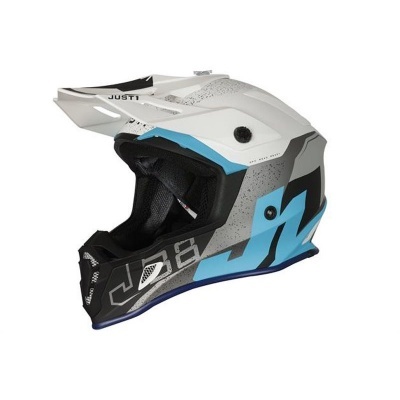 Capacete JUST1 J38 Korner Azul Branco