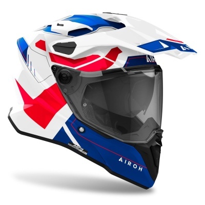 Capacete AIROH COMMANDER 2 REVEAL Azul/Vermelho