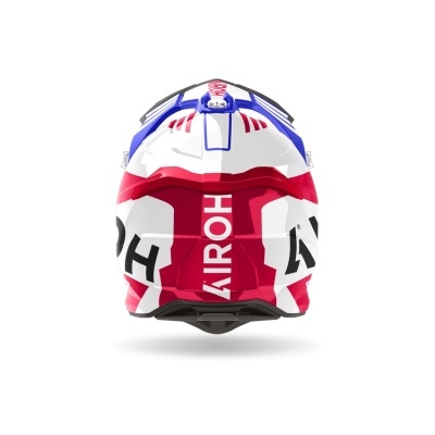 Capacete Airoh Strycker Brave Azul Vermelho