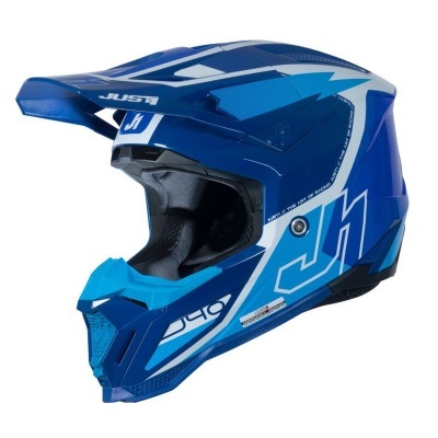 Capacete Just1 J-40 Flash Azul