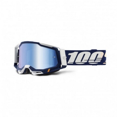 Oculos 100% Racecraft 2 Lente Espelhada Azul Marinho