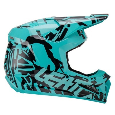 Capacete Leatt 3.5 kit com óculos azul claro